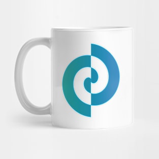 Light blue gradient creative design Mug